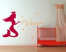 Mermaid Baby Name Decals For Kids